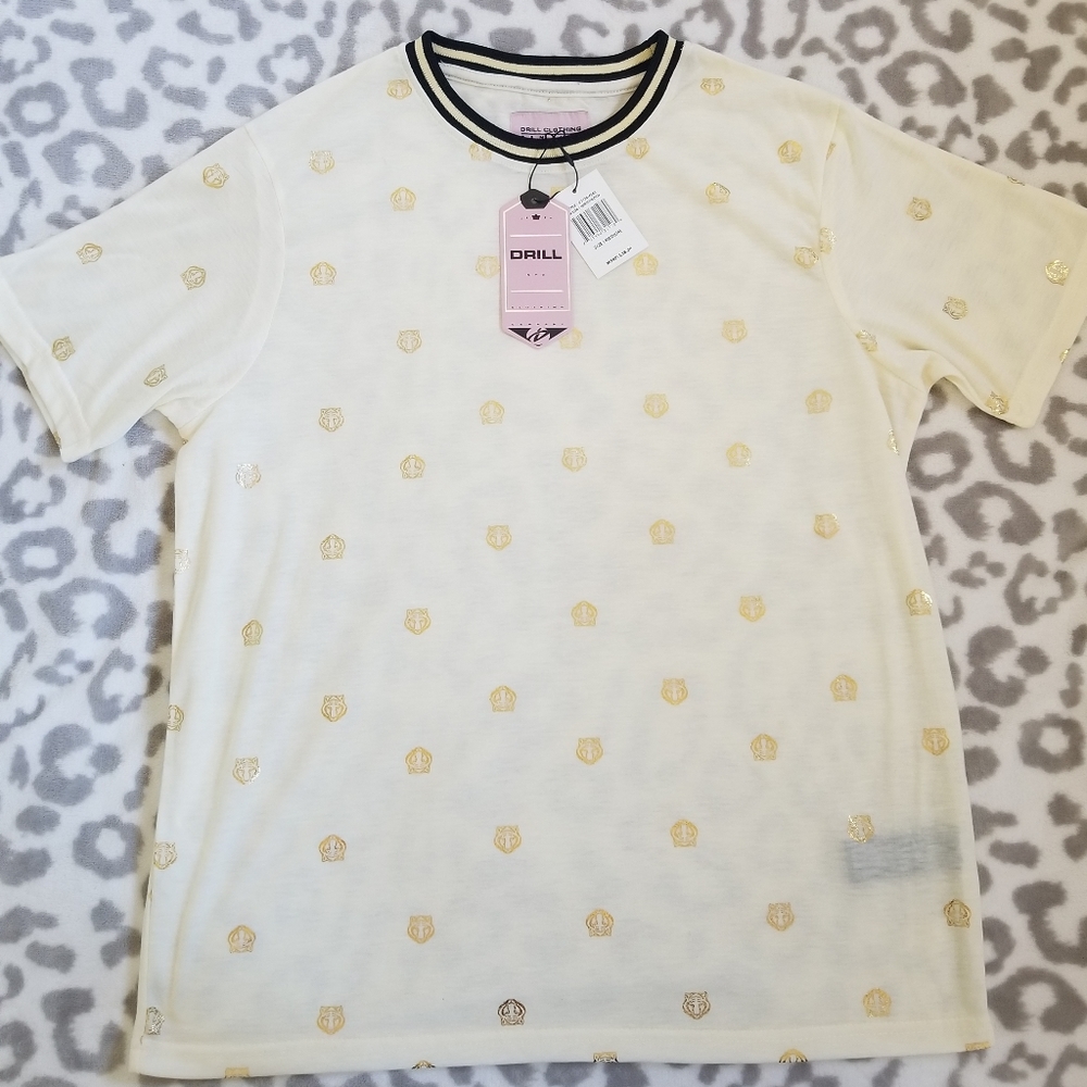 Cream & Gold Tiger T-Shirt 🐯